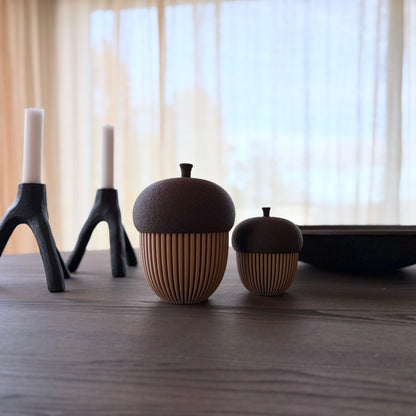 Eikenøtt dekor – sett med to